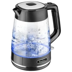 Ηλεκτρικός βραστήρας Amica KF4050G, 1.7 L, Μαύρος, 2200 W