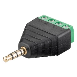 Βύσμα Goobay 3.5mm σε Terminal Block 4-pin 59198