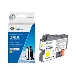 Premium Κασετίνα Μελανιού G&G 5K Yellow για Brother LC-427XL (Κίτρινο)