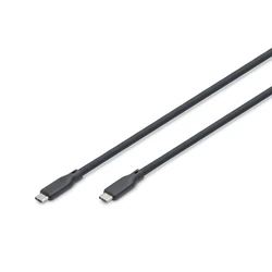 DIGITUS USB4 Σιλικόν Καλώδιο USB-C σε USB-C 1,5 m Μαύρο (AK-300350-015-S)