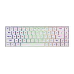 Aqirys Agena White - 65% Low-Profile Mechanical Wireless Gaming Keyboard (White)