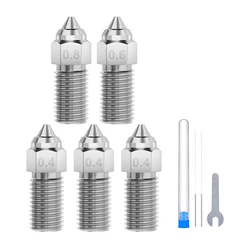Σετ Ακροφυσίων Σκληρυμένου Χάλυβα ELEGOO Neptune 4 / 4 Pro (3×0,4 mm, 1×0,6 mm, 1×0,8 mm)
