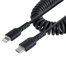 Καλώδιο USB σε Lightning Startech RUSB2CLT1MBC Μαύρο 1 m