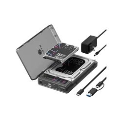 Icy Box Docking Station για Σκληρούς Δίσκους SATA & M.2 NVMe IB-3882MSCL-CU31