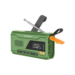 TELESTAR TOP NR 5 Επείγον Ραδιόφωνο DAB+/FM, Bluetooth, Ηλιακό & Μανιβέλα – Πράσινο