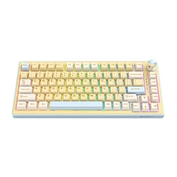 ONIKUMA MT707 82-Key Mechanical Gaming Keyboard (Yellow)