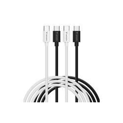 Verbatim USB-C to USB-C Cable USB 2.0 60W 1 m Black (2 pcs) - Model 32391
