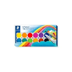 STAEDTLER Σετ Νερομπογιές Noris 12 Χρώματα + Deckwei? & Πινέλο