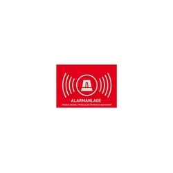 Αυτοκόλλητο σήμα προειδοποίησης ABUS 'Alarm System' 148x105 mm AU1322