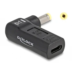 Αντάπτορας Τροφοδοσίας Delock 60006, USB-C σε HP 4.8x1.7mm, 90°, μαύρος