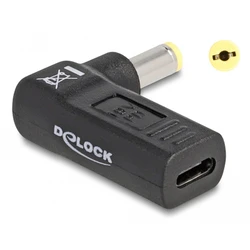 Αντάπτορας Τροφοδοσίας Delock 60009 USB-C σε Acer 5.5x1.7mm, 90°, μαύρος