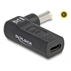 Αντάπτορας Τροφοδοσίας Delock 60013 USB-C σε Samsung 5.5x3mm, 90°, μαύρο