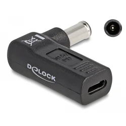 Αντάπτορας Τροφοδοσίας Delock 60014, USB-C σε Sony 6x4.3mm, 90°, μαύρος