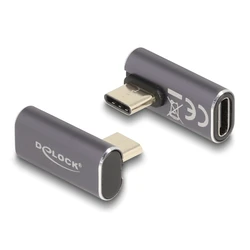 Αντάπτορας USB-C Delock 60048, αρσενικό σε θηλυκό, 100W, 40Gbps, γκρι