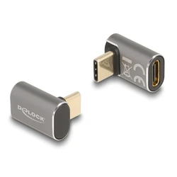 Αντάπτορας USB Delock Type-C 60054, αρσενικό σε θηλυκό, 100W, 40Gbps, γκρι