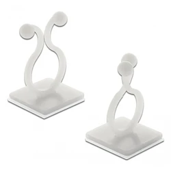 Οργανωτής Καλωδίων Delock 60175 με αυτοκόλλητη Βάση, λευκό, 10τμχ