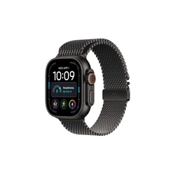 Apple Watch Ultra 4 Titanium 49mm Μαύρο Titanium με Milanese Loop - Large