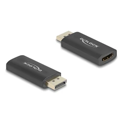 Αντάπτορας DisplayPort Delock σε HDMI 61055, 8K/60Hz Hdr, Active, Μαύρος