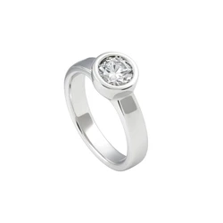 Γυναικείο δαχτυλίδι DIAMONFIRE, Μέγεθος 16 — Sterling Silver με Ζιργκόν 6,25 mm