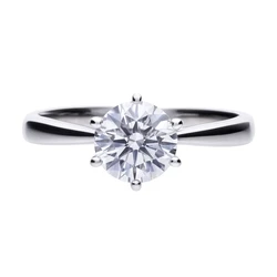 DIAMONFIRE Women's Ring size 16.5 - 8mm sterling silver with zirconia