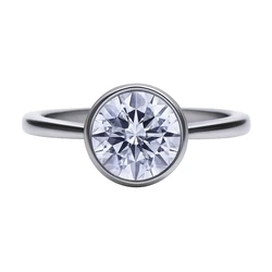 DIAMONFIRE Γυναικείο Δαχτυλίδι 8mm Ασήμι 925 με Ζιργκόν