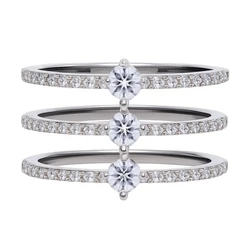 Γυναικείο δαχτυλίδι DIAMONFIRE μέγεθος 17,5 - Ασήμι 925 με ζιργκόν