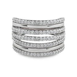 Γυναικείο Δαχτυλίδι Diamonfire 6118481082165 (16,5) από Ασήμι Grey