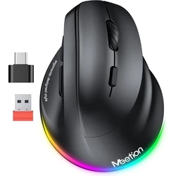 Ποντίκι Ασύρματο Meetion MT-BTM010R Δεξί Εργονομικό Μαύρο