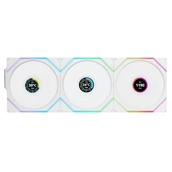 Case Fan 12cm Lian Li UNI FAN TL-LCD Wireless Reverse White (3pcs & controller)