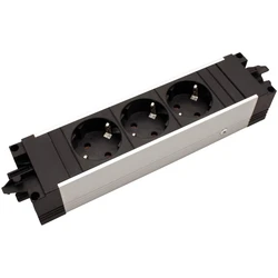 Πολύπριζο Bachmann STEP ALU 3xSchuko GST18