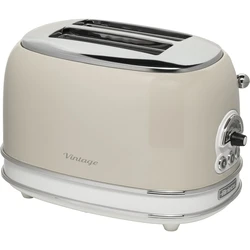 Ariete Vintage 0155/03 Φρυγανιέρα 2 Θέσεων 810W Μπεζ