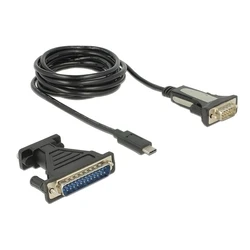 Καλώδιο USB Delock από Serial DB9 RS-232 ή DB25 σε Type-C