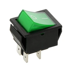DM Rocker Switch ON OFF 20A 12V MK621 Green