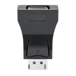 Αντάπτορας DisplayPort Goobay σε VGA 63489, gold-plated, μαύρος
