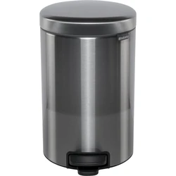 Brabantia NewIcon Metal Pedal Bin 12L Steel Matt (112041)