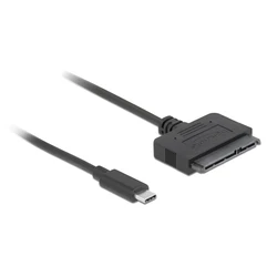 Καλώδιο USB Delock USB-C σε SATA 22-pin 63803, 6Gb/s, 50cm, μαύρο