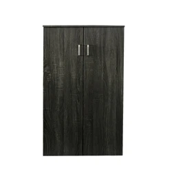 Velco Pro Systems Shoe Cabinet with Two Doors - 6 Shelves - Ventilated Back - 60x32x122 cm - Grey Beech