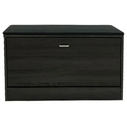 Velco Pro Systems Shoe Cabinet with Stool 80x24x49 cm Grey Oxia