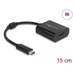 Αντάπτορας USB Delock Type-C σε HDMI 64175, 8K/30Hz, HDR, μαύρος