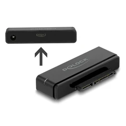 Αντάπτορας Delock USB-C σε SATA 22-pin 64188, 6Gbps, Καλώδιο USB, μαύρος