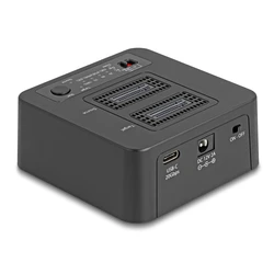 Docking Station για M.2 Delock Nvme Ssd 64300, 2x, 20Gbps, Clone/Erase Function, Μαύρο