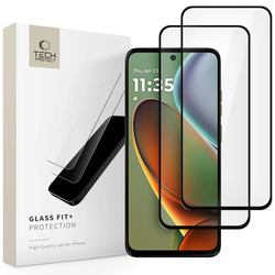 Tech-Protect Glass Fit+ Motorola Moto G15 / G15 Power / G05 / E15 Black [2 PACK]
