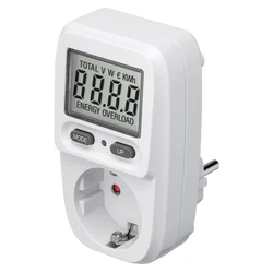 Μετρητής Κατανάλωσης Ρεύματος Goobay 64589 με Οθόνη, 16A, Λευκός