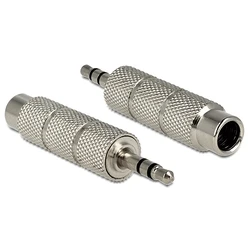 Αντάπτορας Ήχου Delock από 3.5mm σε 6.3mm 65548, μεταλλικός, ασημί