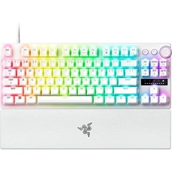 Gaming Πληκτρολόγιο Ενσύρματο Razer HUNTSMAN V3 PRO TENKEYLESS White ANALOG - Optical Gaming - Rapid Trigger - US