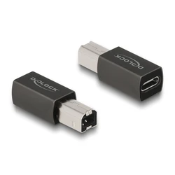 Αντάπτορας USB Delock USB-C θηλυκό σε USB Type-B αρσενικό 65839, γκρι