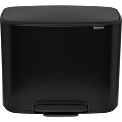 Brabantia Bo 36L Pedal Recycling Bin Black