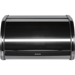 Brabantia Roll Top Bread Bin with Lid, Silver, 31.6 x 26.5 x 17.3 cm (Model 339585, SKU 662055)
