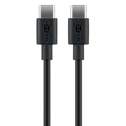 Καλώδιο USB-C Goobay 66318, 60W, 480Mbps, 1m, μαύρο