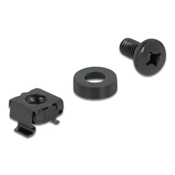 Βίδες Delock σετ με παξιμάδια 66548 για καμπίνα δικτύου, M6/12mm, 20τμχ